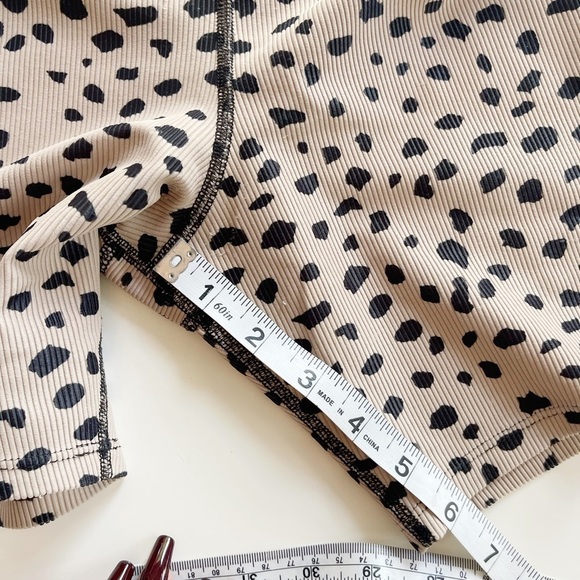 Beach Riot Ribbed Bike Short Animal Print - S - Picture 10 of 12